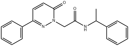 N-(α-Methylbenzyl)-6-oxo-3-phenyl-1(6H)-pyridazineacetamide Struktur