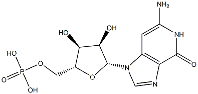 3-deazaguanylic acid Struktur