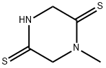 2,5-Piperazinedithione,1-methyl-(9CI) Struktur