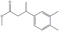 β,3,4-Trimethylbenzenepropanoic acid methyl ester Struktur