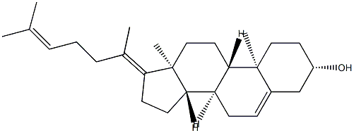 Cholesta-5,17(20),24-trien-3β-ol Struktur