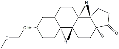 3β-(Methoxymethoxy)androstan-17-one Struktur