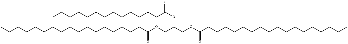 1,2,3-Propanetriyl=2-myristate 1,3-distearate Struktur