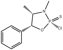 (2S,4S,5R)-(-)-2-CHLORO-3,4-DI-ME-5-PH-1,3,2-OXAZAPHOSPHOLIDINE 2-SULFIDE) Struktur