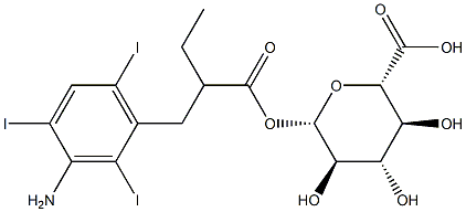 iopanoate glucuronide Struktur