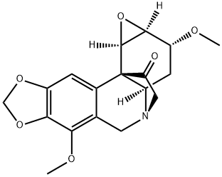 1β,2β-Epoxy-3α,7-dimethoxycrinan-11-one Struktur