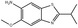 6-Benzothiazolamine,5-methoxy-2-(1-methylethyl)-(9CI) Struktur