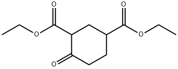 Diethyl cyclohexanone-2,4-dicarboxylic ester Struktur