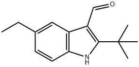 1H-Indole-3-carboxaldehyde,2-(1,1-dimethylethyl)-5-ethyl-(9CI) Struktur