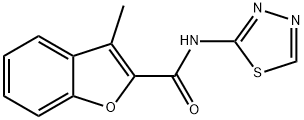 2-Benzofurancarboxamide,3-methyl-N-1,3,4-thiadiazol-2-yl-(9CI) Struktur