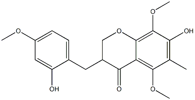 Ophiopogonanone F Struktur