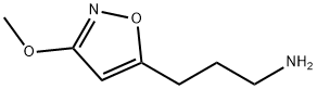 5-Isoxazolepropanamine,3-methoxy-(9CI) Struktur