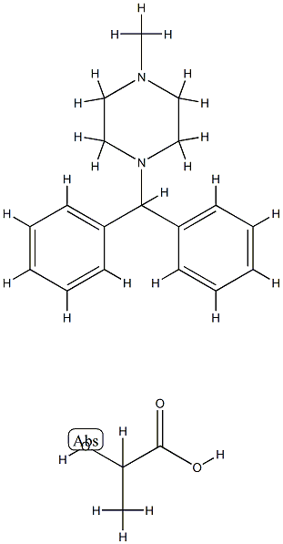 CYCLIZINE LACTATE Struktur