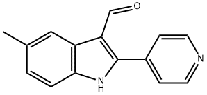 1H-Indole-3-carboxaldehyde,5-methyl-2-(4-pyridinyl)-(9CI) Struktur