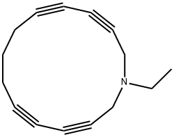 Azacyclotetradeca-3,5,10,12-tetrayne,1-ethyl-(9CI) Struktur