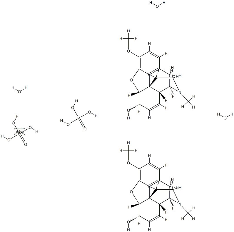 CODEINE PHOSPHATE, SEQUIHYDRATE) Struktur