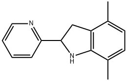 1H-Indole,2,3-dihydro-4,7-dimethyl-2-(2-pyridinyl)-(9CI) Struktur