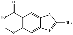 6-Benzothiazolecarboxylicacid,2-amino-5-methoxy-(9CI) Struktur