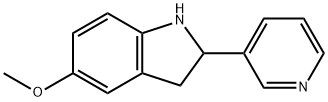 1H-Indole,2,3-dihydro-5-methoxy-2-(3-pyridinyl)-(9CI) Struktur