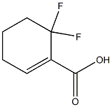 1-Cyclohexene-1-carboxylicacid,6,6-difluoro-(9CI) Struktur