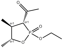 Ethanone, 1-[(3R,4R,5R)-2-ethoxy-4,5-dimethyl-2-oxido-1,2-oxaphospholan-3-yl]-, rel- (9CI) Struktur