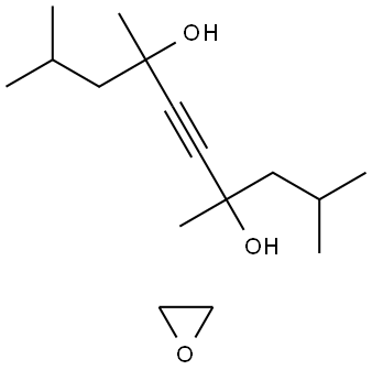 5-Decyne-4,7-diol, 2,4,7,9-tetramethyl-, polymer with oxirane Struktur