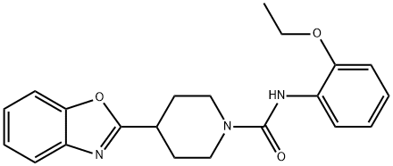 1-Piperidinecarboxamide,4-(2-benzoxazolyl)-N-(2-ethoxyphenyl)-(9CI) Struktur