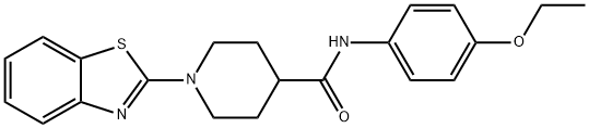 4-Piperidinecarboxamide,1-(2-benzothiazolyl)-N-(4-ethoxyphenyl)-(9CI) Struktur