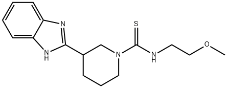 1-Piperidinecarbothioamide,3-(1H-benzimidazol-2-yl)-N-(2-methoxyethyl)-(9CI) Struktur