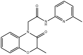 4H-1,4-Benzoxazine-4-acetamide,2,3-dihydro-2-methyl-N-(6-methyl-2-pyridinyl)-3-oxo-(9CI) Struktur