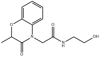 4H-1,4-Benzoxazine-4-acetamide,2,3-dihydro-N-(2-hydroxyethyl)-2-methyl-3-oxo-(9CI) Struktur