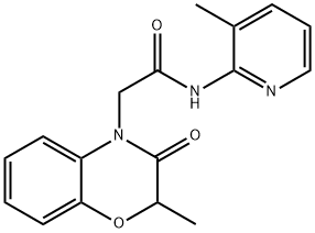 4H-1,4-Benzoxazine-4-acetamide,2,3-dihydro-2-methyl-N-(3-methyl-2-pyridinyl)-3-oxo-(9CI) Struktur