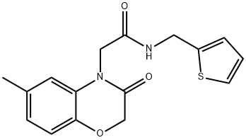 4H-1,4-Benzoxazine-4-acetamide,2,3-dihydro-6-methyl-3-oxo-N-(2-thienylmethyl)-(9CI) Struktur