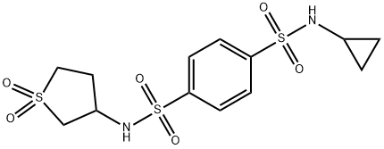 1,4-Benzenedisulfonamide,N-cyclopropyl-N-(tetrahydro-1,1-dioxido-3-thienyl)-(9CI) Struktur