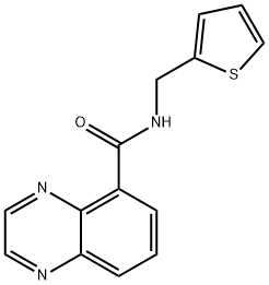 5-Quinoxalinecarboxamide,N-(2-thienylmethyl)-(9CI) Struktur