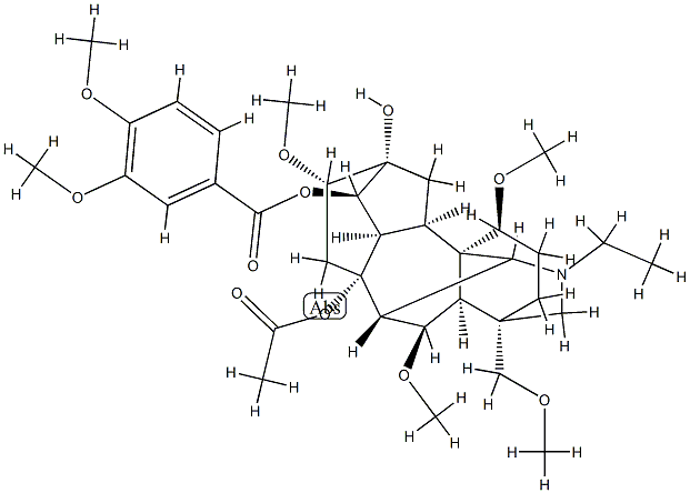 Bikhaconitine Struktur