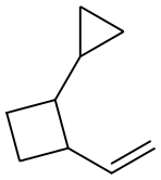 1α-Cyclopropyl-2α-ethenylcyclobutane Struktur