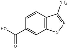 1,2-Benzisothiazole-6-carboxylicacid,3-amino-(9CI) Struktur