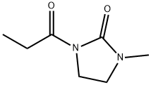 2-Imidazolidinone,1-methyl-3-(1-oxopropyl)-(9CI) Struktur