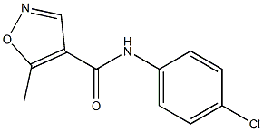 N-(4-chlorophenyl)-5-methyl-4-isoxazolecarboxamide Struktur