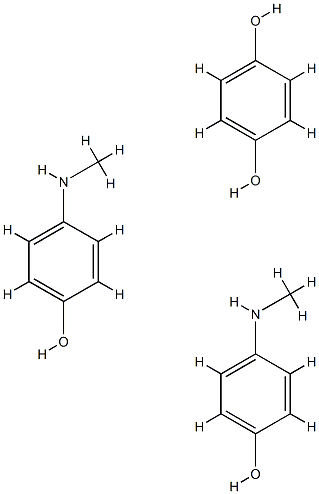 hydroquinone--4-(methylamino)phenol (1:2)  Struktur