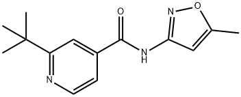 4-Pyridinecarboxamide,2-(1,1-dimethylethyl)-N-(5-methyl-3-isoxazolyl)-(9CI) Struktur