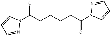 1-[6-oxo-6-(1H-pyrazol-1-yl)hexanoyl]-1H-pyrazole Struktur