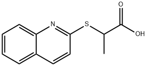 2-(quinolin-2-ylthio)propanoic acid Struktur