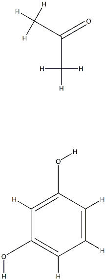 2-Propanone, polymer with 1,3-benzenediol Struktur