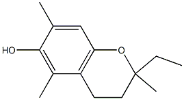 2H-1-Benzopyran-6-ol,2-ethyl-3,4-dihydro-2,5,7-trimethyl-(9CI) Struktur