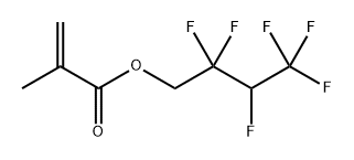 POLY(2 2 3 4 4 4-HEXAFLUOROBUTYL METHAC& Struktur