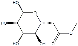 6-O-Acetyl-β-D-glucopyranose Struktur