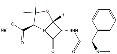 Metampicillin sodium Struktur