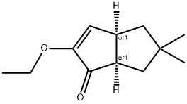 1(3aH)-Pentalenone,2-ethoxy-4,5,6,6a-tetrahydro-5,5-dimethyl-,(3aR,6aR)-rel-(9CI) Struktur